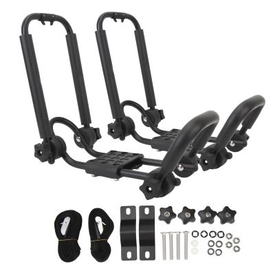 Tyenaza 2pcs Kayak Roof Rack, Universal Folding Adjustable Canoe Car Top Roof Mount Carrier, Kayak Roof Carrier for Boat SUV Truck Van