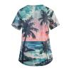 Scrub Tops Women Plus Size Srubs Pink Scrub Tops Women Scrub Tops Scrub Tops Scrub Top Scrubs Tops for Women Scrubs for Women Tops XL Nurse Tunic Tops view 2