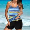 Akklian Tankini Swimsuits for Women Athletic Bathing Suits Two Pieces Modest Swimwear Sports Tank Tops with Boyshorts 2024 view 2