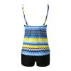 Akklian Tankini Swimsuits for Women Athletic Bathing Suits Two Pieces Modest Swimwear Sports Tank Tops with Boyshorts 2024 view 4
