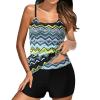 Tankini Swimsuits for Women Athletic Bathing Suits Two Pieces Modest Swimwear Sports Tank Tops with Boyshorts 2024 view 1
