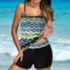 Tankini Swimsuits for Women Athletic Bathing Suits Two Pieces Modest Swimwear Sports Tank Tops with Boyshorts 2024 view 2