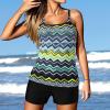 Tankini Swimsuits for Women Athletic Bathing Suits Two Pieces Modest Swimwear Sports Tank Tops with Boyshorts 2024 view 4