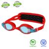 HYDROCOMFY Toddler swimming Goggles 3/4/5/6 years old, kids swim goggles 4-7, Red/Blue Spider goggles for kids 3-6 view 2