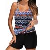 Tankini Swimsuits for Women Athletic Bathing Suits Two Pieces Modest Swimwear Sports Tank Tops with Boyshorts 2024 view 1