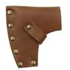 Balacoo Ax Leather Camping Hatchet with Leather Case Hatchet Portable Cover Blade Guard Portable Cover Manual Cowhide Waist Hanging, 10.5X9CM, Light Brown, GS27E44UUX22834G2BHINSOH view 1