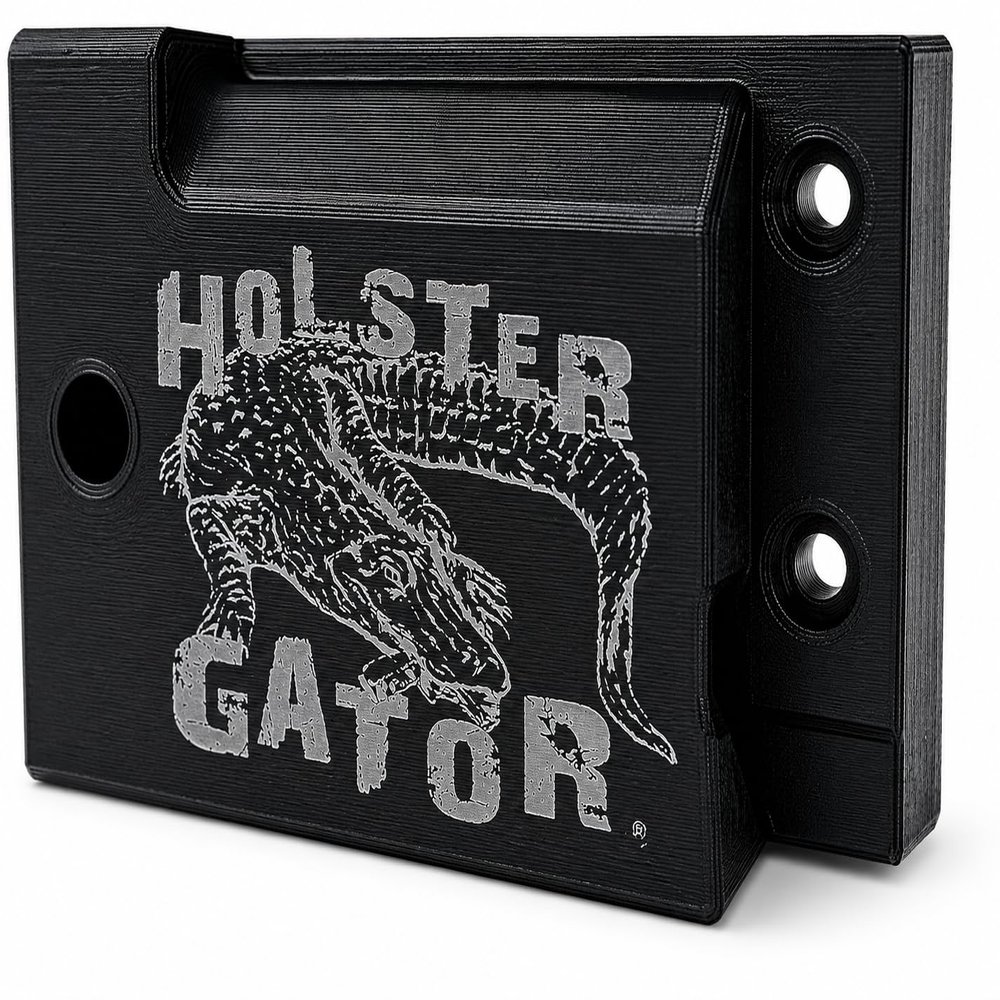 Holster Gator Tactical Mount, Belt Clip Holster Holder for Car, Truck, Desk & Wall, Storage for Vehicle, Home, Office, Includes Sticky Dash Installation Kit Compatible with Fomi QuickClip