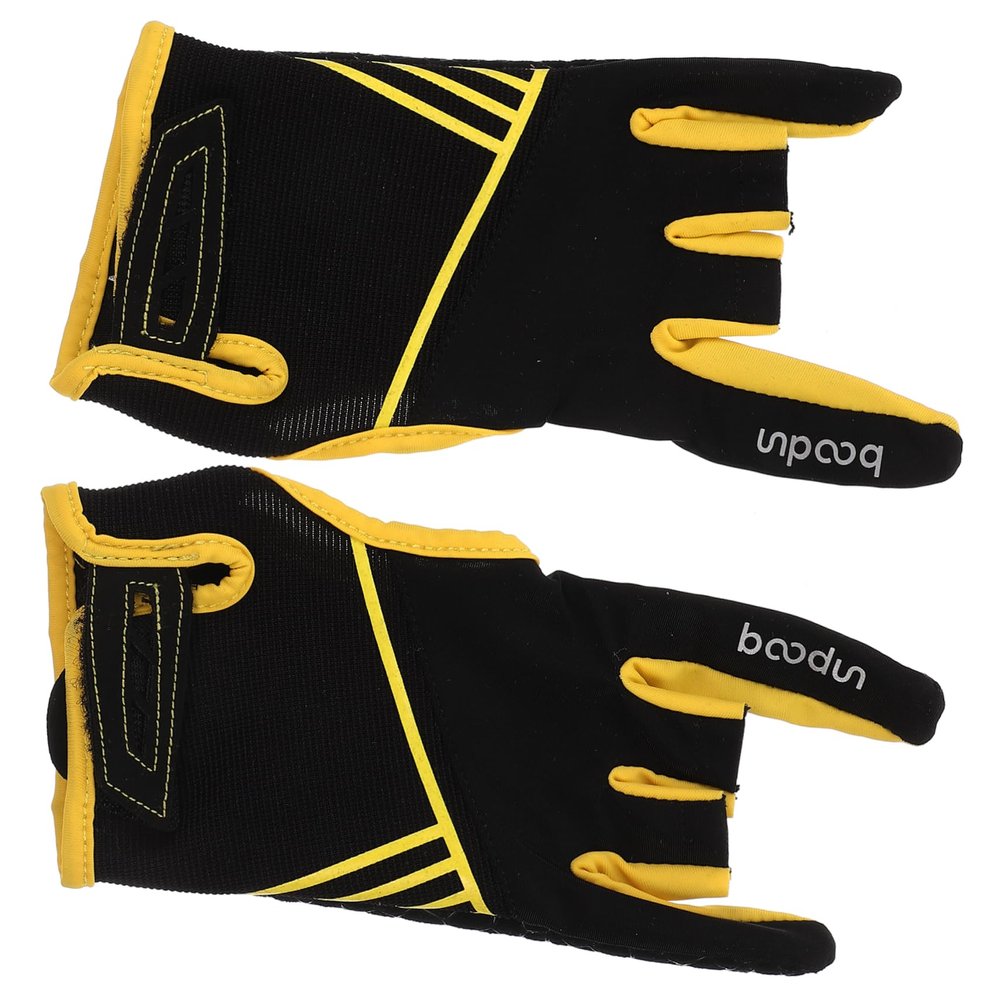 SUPVOX 1pair Breathable Silicone Slip Bowling Gloves Professional Elastic Sports Gloves for Outdoor Use s Yellow Comfortable Fit for Enhanced Grip and Control