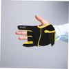 SUPVOX 1pair Breathable Silicone Slip Bowling Gloves Professional Elastic Sports Gloves for Outdoor Use s Yellow Comfortable Fit for Enhanced Grip and Control view 3