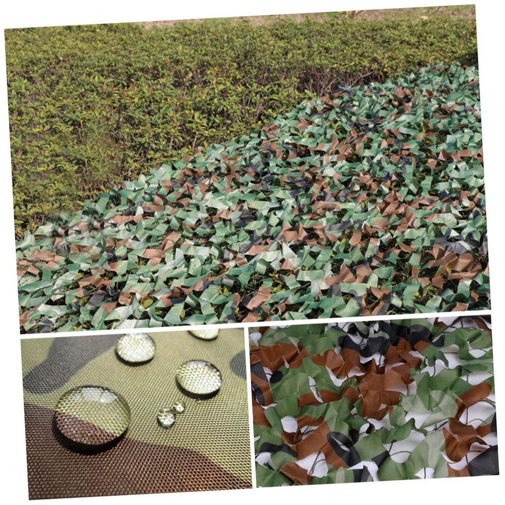 KOMBIUDA Hunting Camo Netting 5mx3m Outdoor Hidden Camouflage Netting for Sunshade Decoration and Use