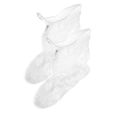 balacoo 1 Pair Outdoor Rain Boots Covers Cycling Overshoes Reusable Galoshes Over Shoes Protectors Snow Boot Shoe Covers Safety Cover Boot Protector Sports Boots White Non-Slip PVC, K5523T2P35WX1