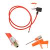 Balacoo Bicycle Pump Inflator Hose Reusable Hose for Inflator Connect Inflator Parts Inflator Used Hose Inflating Hose Inflator Connecting Bike Component, 124.00X1.00X1.00CM, 05DW11K007X09C2S view 3