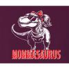 XX-Large Maroon Mens Mommasaurus Funny T-Rex Mom Mother's Day T-Shirt view 4