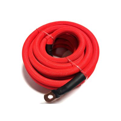 Xscorpion 20ft 4 Gauge RED Snakeskin Braided Sleeving OFC Wire Strands Copper Marine Cable AWG