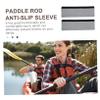 2pcs Comfortable Neoprene Paddle Grips Kayak Paddle Covers for Enhanced Control and Protection Grey for Kayaking and Canoeing view 2