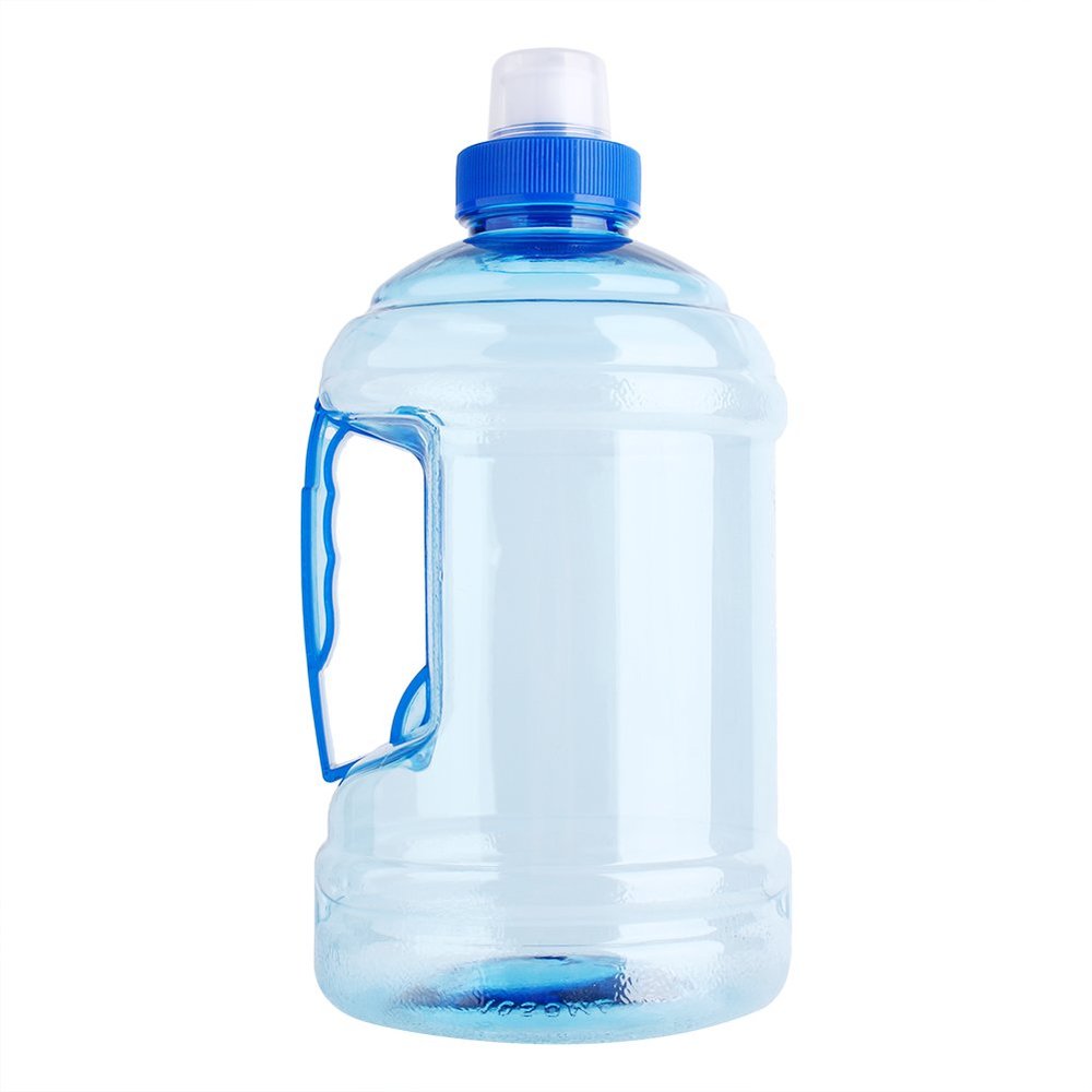 Alomejor 1L BPA Blue Water Bottle Kettle PET Sport Picnic, Big Capacity, Easy to Carry