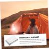 balacoo 6pcs Insulation Emergency Blanket Thermal Blanket Portable Outdoor Blanket Reflective Insulation Camping Blankets Outdoor Survive Blanket Heat The Pet Keep Warm Insulation Blanket, Silver view 2