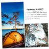balacoo 6pcs Insulation Emergency Blanket Thermal Blanket Portable Outdoor Blanket Reflective Insulation Camping Blankets Outdoor Survive Blanket Heat The Pet Keep Warm Insulation Blanket, Silver view 3