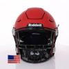 Riddell SpeedFlex Adult w/Black SF-2EG-II Facemask + US Helmet Flag Decal (Matte Scarlet Helmet, Small) - Green Gridiron view 2