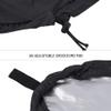 Odorkle Cockpit Cover, Double Stitched and Sealed Seams, UV50+ Blocking and Water Repellent, Kayak Cockpit Protector Kayak Accessory, Black (L), Large, Odorklezcqsrv76xp-04 view 3