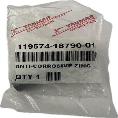 KINDZA Genuine YANMAR Marine Pencil ANTICORROSIVE ZINC Anode;P/N 119574-18790, Metal