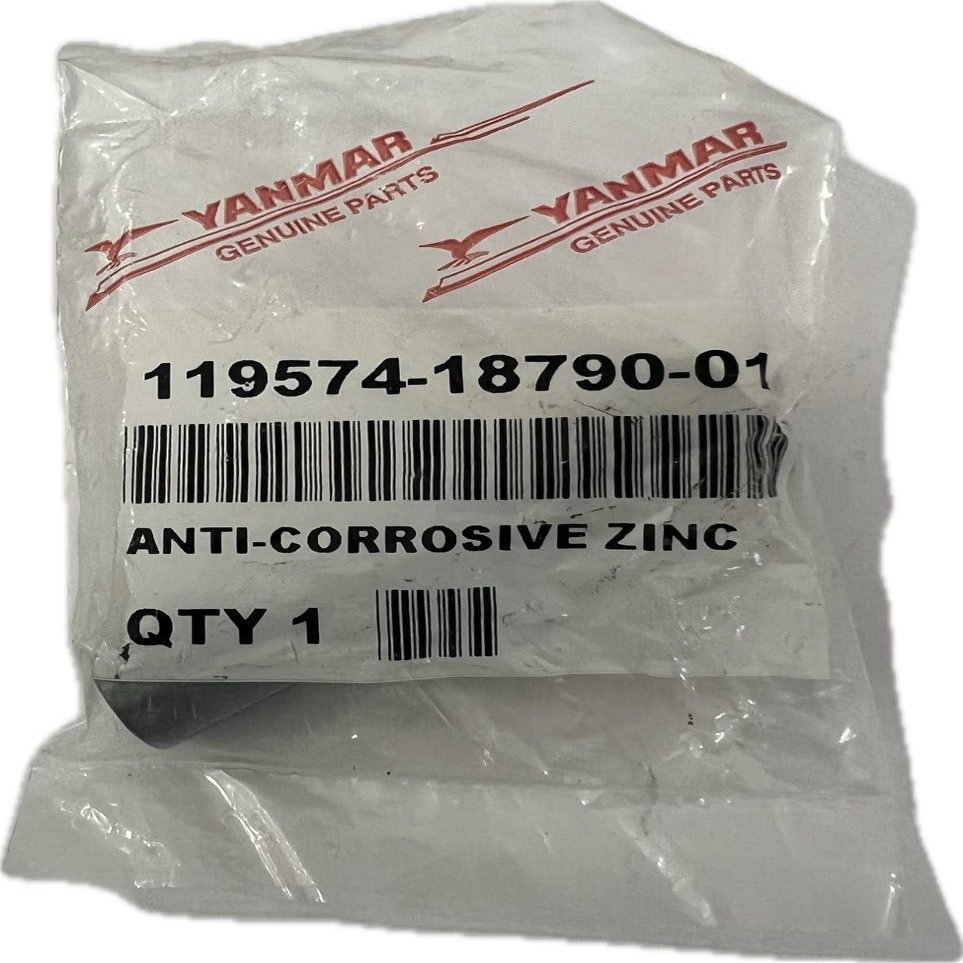 KINDZA Genuine YANMAR Marine Pencil ANTICORROSIVE ZINC Anode;P/N 119574-18790, Metal