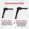 TrubliFit Replacement Seat & Handlebars Slide Adjustment Handles - L Handle for All Peloton Bikes (Original Peloton Bike & Bike+ and Cross Training Bike & Bike+) - All Metal Handles 2-Pack view 3