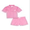 Calvin Klein Girls Sleeve Button-Down Shirt and Shorts Pajama Set, Sachet Pink, X-Large view 1