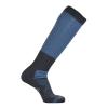 PEAR SOX Polyester Knee High Performance Skate Socks for Ice Hockey - Breathable, Seamless Toe, Moisture Wicking, Arch Support Socks, Made in USA (Graphite/Sky, Small)