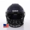 Riddell SpeedFlex Adult w/Black SF-2EG-II Facemask + US Helmet Flag Decal (Navy Helmet, Small) - Green Gridiron view 2