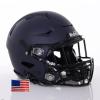 Riddell SpeedFlex Adult w/Black SF-2EG-II Facemask + US Helmet Flag Decal (Matte Navy Helmet, Small) - Green Gridiron view 1