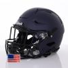 Riddell SpeedFlex Adult w/Black SF-2EG-II Facemask + US Helmet Flag Decal (Matte Navy Helmet, Small) - Green Gridiron view 3