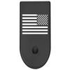 NDZ Performance Magazine Base Plate Finger Extension for Glock 26 27 33 39 Gen 1/2/3/4/5 in 9mm .40, .357, .45 Anodized Aluminum Laser Engraved, Made in The USA - US Battle Flag in Black view 1