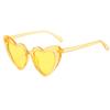 OWL Kids Heart Shaped Sunglasses, Girls Stylish Frames with Tinted and Clear Lenses, UV 400 Protection Polycarbonate Lens (Transparent Yellow) view 1