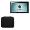 BoxWave Case Compatible with Geekland GK-TVR81 (8 in) - Hard Shell Briefcase, Slim Messenger Bag Briefcase Cover Side Pockets - Jet Black