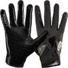 Grip Boost Football Gloves - Solid Stealth 6.0 Boost Plus Sticky Technology - Adult and Youth Football Gloves for Wide Receiver - Men's and Boys Sizes (Solid Black, Youth Small) view 1