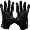 Grip Boost Football Gloves - Solid Stealth 6.0 Boost Plus Sticky Technology - Adult and Youth Football Gloves for Wide Receiver - Men's and Boys Sizes (Solid Black, Youth Small) view 2