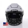 Riddell SpeedFlex Adult w/Black SF-2EG-II Facemask + US Helmet Flag Decal (Silver Helmet, Small) - Green Gridiron view 2