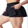 90 Degree by Reflex Womens 2 in 1 Shorts Lightweight Running Shorts with Inner Biker Short Pockets- Black - XL view 1