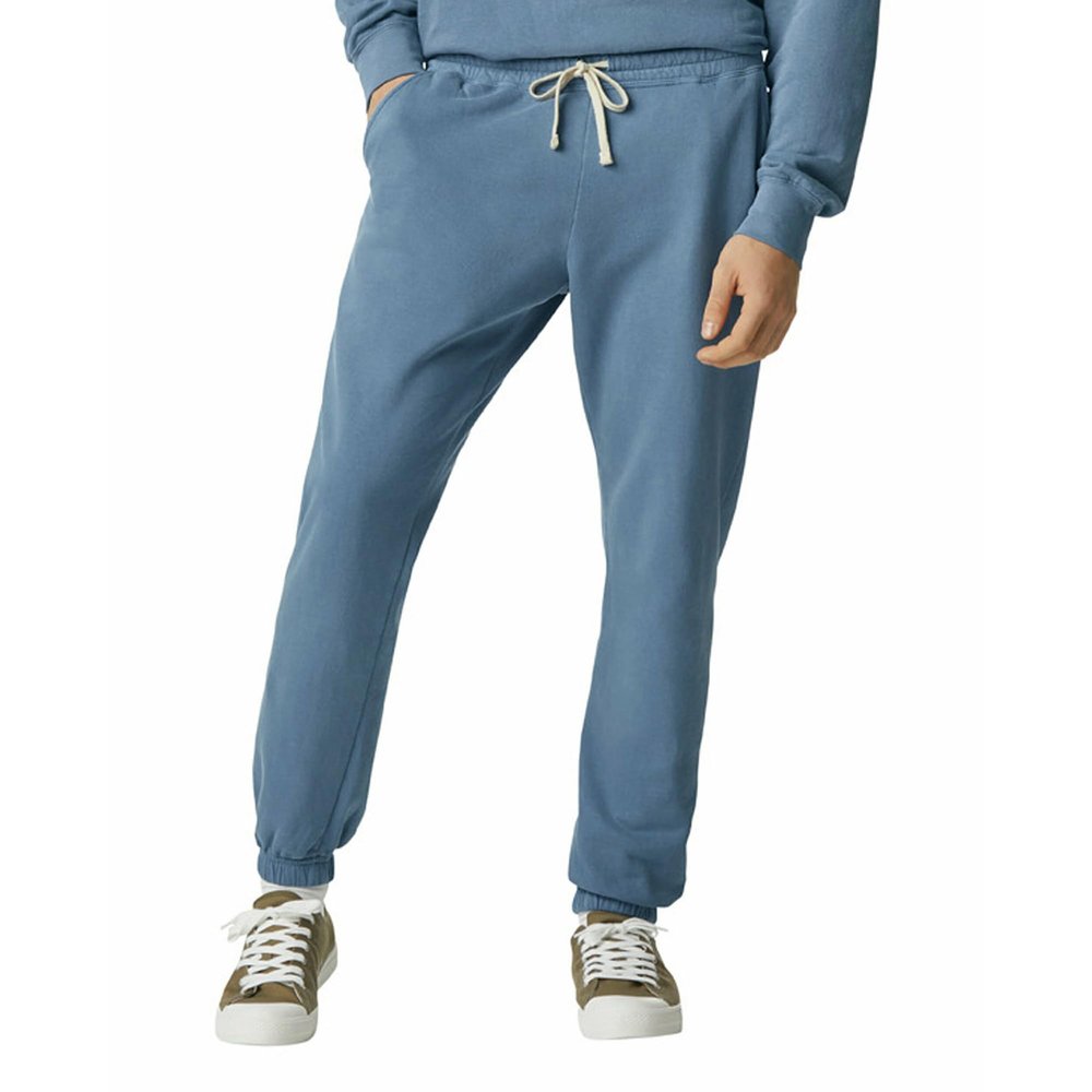 Comfort Colors Adult Lightweight Cotton Sweatpants with Pockets, Style G1469, Blue Jean, Large