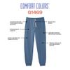 Comfort Colors Adult Lightweight Cotton Sweatpants with Pockets, Style G1469, Blue Jean, Large view 3