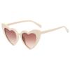 OWL Kids Heart Shaped Sunglasses, Girls Stylish Frames with Tinted and Clear Lenses, UV 400 Protection Polycarbonate Lens (Beige) view 1