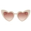 OWL Kids Heart Shaped Sunglasses, Girls Stylish Frames with Tinted and Clear Lenses, UV 400 Protection Polycarbonate Lens (Beige) view 2