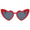 OWL Kids Heart Shaped Sunglasses, Girls Stylish Frames with Tinted and Clear Lenses, UV 400 Protection Polycarbonate Lens (Red Smoke) view 2