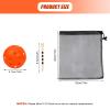 Bac-kitchen 30 Pack Plastic Golf Balls Practice Limited Flight Golf Training Ball Hollow Swing Practice with Mesh Drawstring Bag and Ball Tees for Backyard Driving Range or Outdoor (Orange 30) view 2