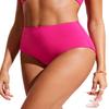 CRZ YOGA Womens High Waisted Bikini Bottom Tummy Control Bathing Suit Swimsuit Full Coverage Swim Briefs Granita Pink Medium view 1