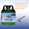 Flame King FK-0.5LB-2 (1/2LB) Refillable Empty Propane Cylinder Tank for Small Propane Lamps, Lanterns and Camp Stoves (2-pack) view 3
