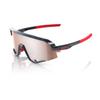 100% Slendale Sunglasses - Gloss Carbon Fiber; HiPER Crimson-Silver view 1