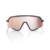 100% Slendale Sunglasses - Gloss Carbon Fiber; HiPER Crimson-Silver view 3