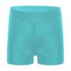 Freebily Girls Boy-Cut Slim Fit Yoga Cheer Volleyball Hot Shorts Low Rise Gymnastics Dance Running Booty Bottom Undershort Blue Green C 8 Years view 1
